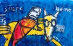 Groot origineel Herman Brood, Antiek en Kunst, Ophalen of Verzenden