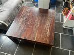 Robuuste salontafel, Huis en Inrichting, Ophalen, Gebruikt, 50 tot 100 cm, Vierkant