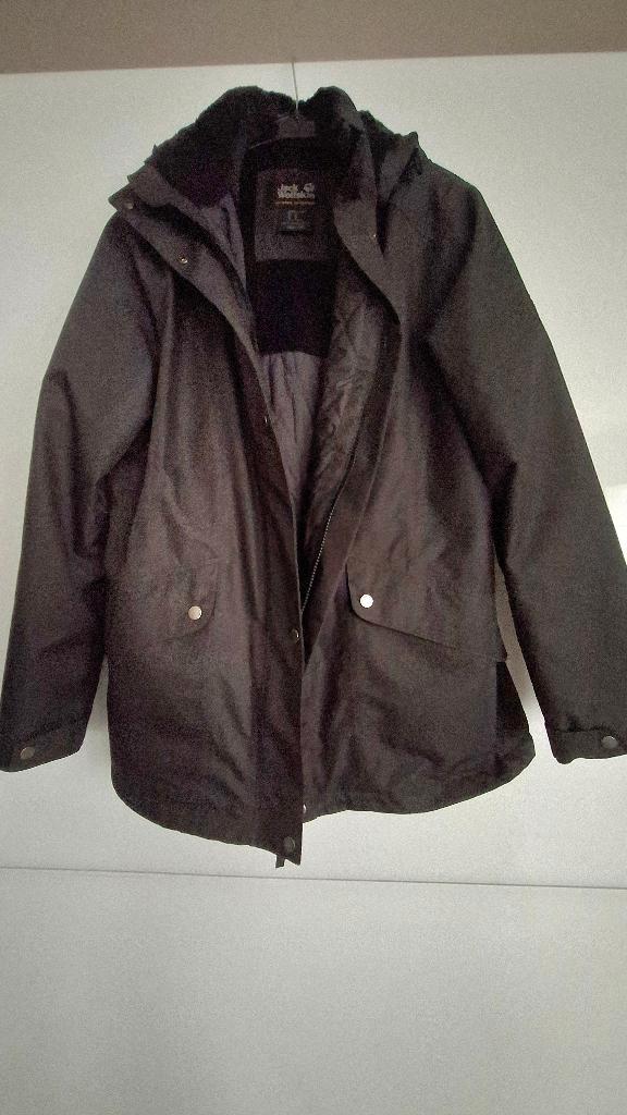 Donkergrijze winterjas Jack Wolfskin, Vêtements | Femmes, Vestes | Hiver, Comme neuf, Taille 42/44 (L), Gris, Enlèvement ou Envoi