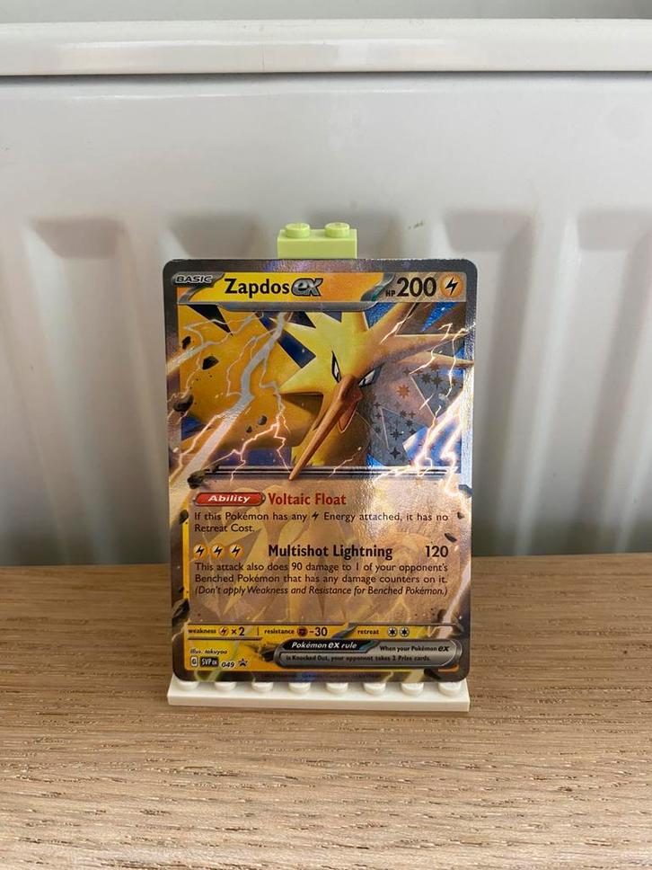 Zapdos ex 049 - Pokemon Kaart, Hobby en Vrije tijd, Verzamelkaartspellen | Pokémon, Nieuw, Losse kaart, Foil, Ophalen of Verzenden