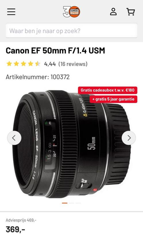 Canon lenzen, Audio, Tv en Foto, Foto | Lenzen en Objectieven, Zo goed als nieuw, Ophalen of Verzenden