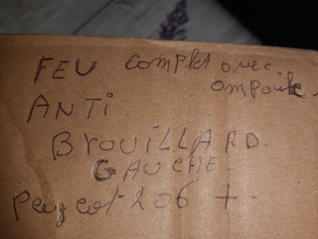 Feu anti brouillard Peugeot 206+, Enlèvement ou Envoi, Comme neuf