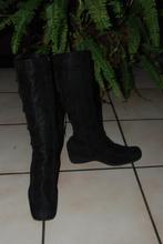 Bottes hautes noires à talon compensé Pointure 41comme NEUF, Comme neuf, Noir, Trend one, Enlèvement ou Envoi