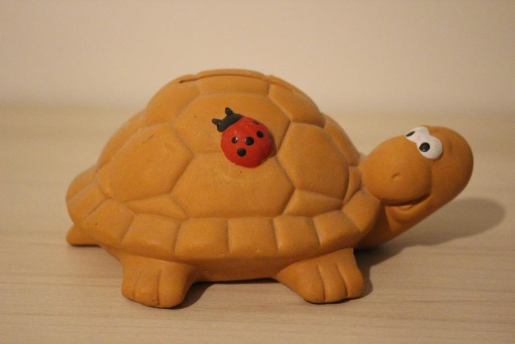 Spaarpot schildpad, Ophalen of Verzenden, Steen, Aardewerk of Keramiek, Dier