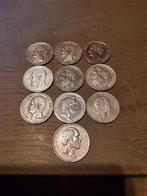Zilveren munten, Postzegels en Munten, Zilver, Ophalen of Verzenden, Losse munt, Zilver