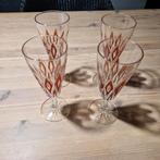 4 flûtes à champagne VMC Reims Arlequin, Antiek en Kunst, Antiek | Glaswerk en Kristal, Ophalen of Verzenden