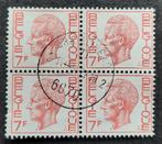 België: OBP 1582 x4 (●) Elström 1971., Postzegels en Munten, Postzegels | Europa | België, Met stempel, Koninklijk huis, Ophalen of Verzenden