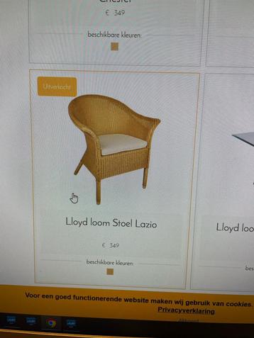 Stoelen lloyd loom, Huis en Inrichting, Stoelen, Ophalen, Gebruikt, Overige kleuren, Vier