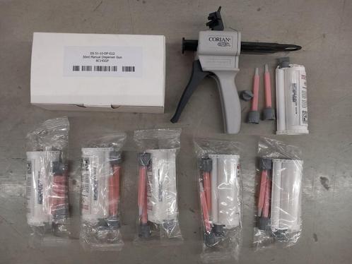 LIJMPISTOOL VOOR 50 ML TWEECOMPONENTENLIJM VOOR CORIAN, Hobby en Vrije tijd, Knutselen, Zo goed als nieuw, Materiaal, Ophalen