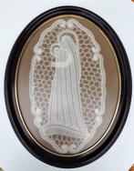 Brugs kantwerk gestileerde Maria met Jezus op schoot, Antiek en Kunst, Ophalen of Verzenden