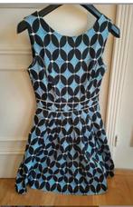 Vintage handgemaakte jurk, Blauw, Knielengte, Vintage, Zo goed als nieuw