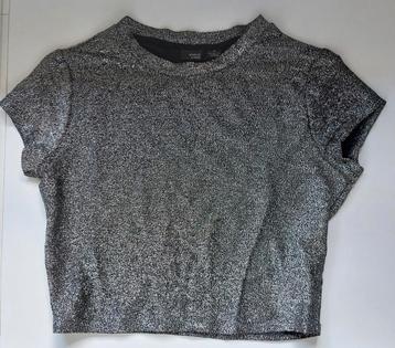 T-shirt glitter korte mouw 