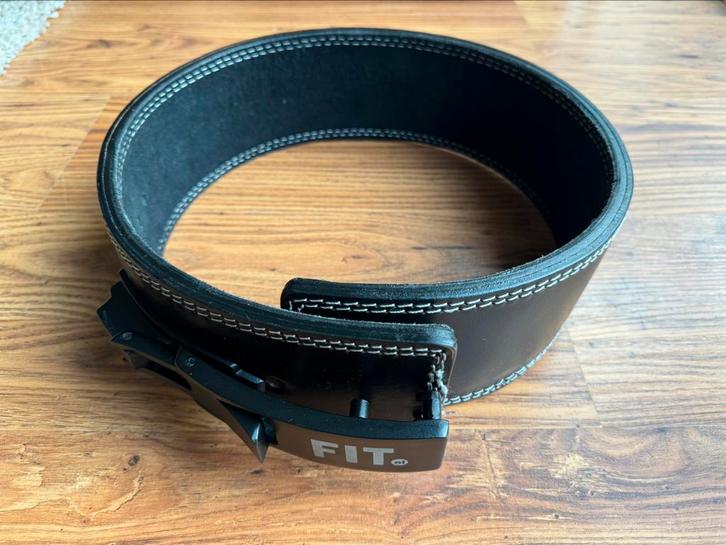 Lederen Powerliftriem/Fitnessbelt, Sport en Fitness, Fitnessmaterialen, Zo goed als nieuw, Rug, Ophalen of Verzenden