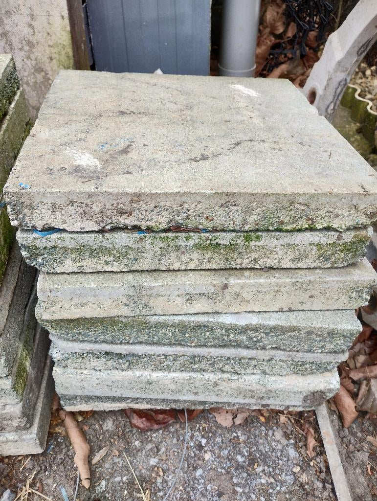 15 betonklinkers dals, Tuin en Terras, Ophalen, Gebruikt, Beton, Klinkers