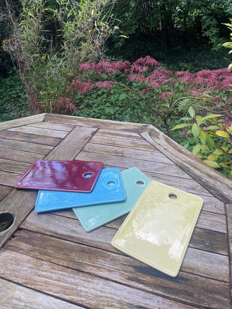 4 planches à manger Boch rares, Enlèvement ou Envoi