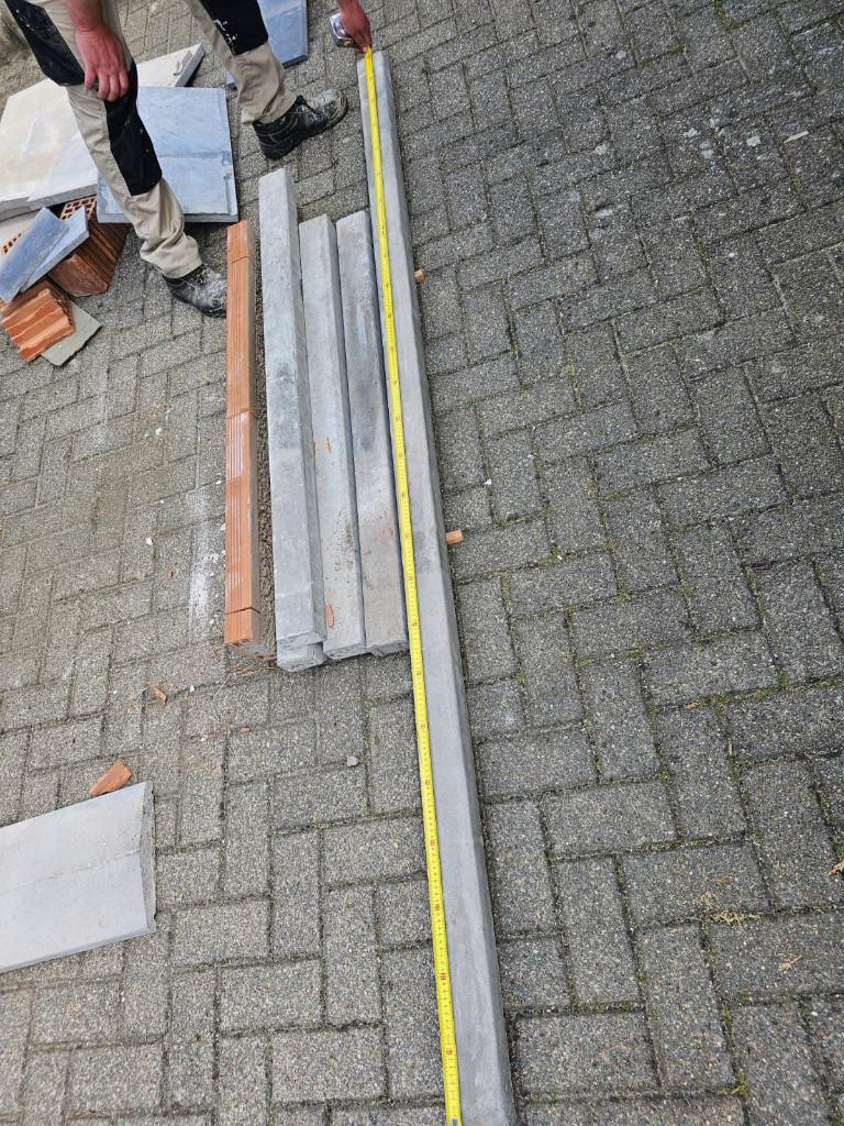 muurkap en latei, staltonbalk, Doe-het-zelf en Bouw, Ophalen, Nieuw, Beton