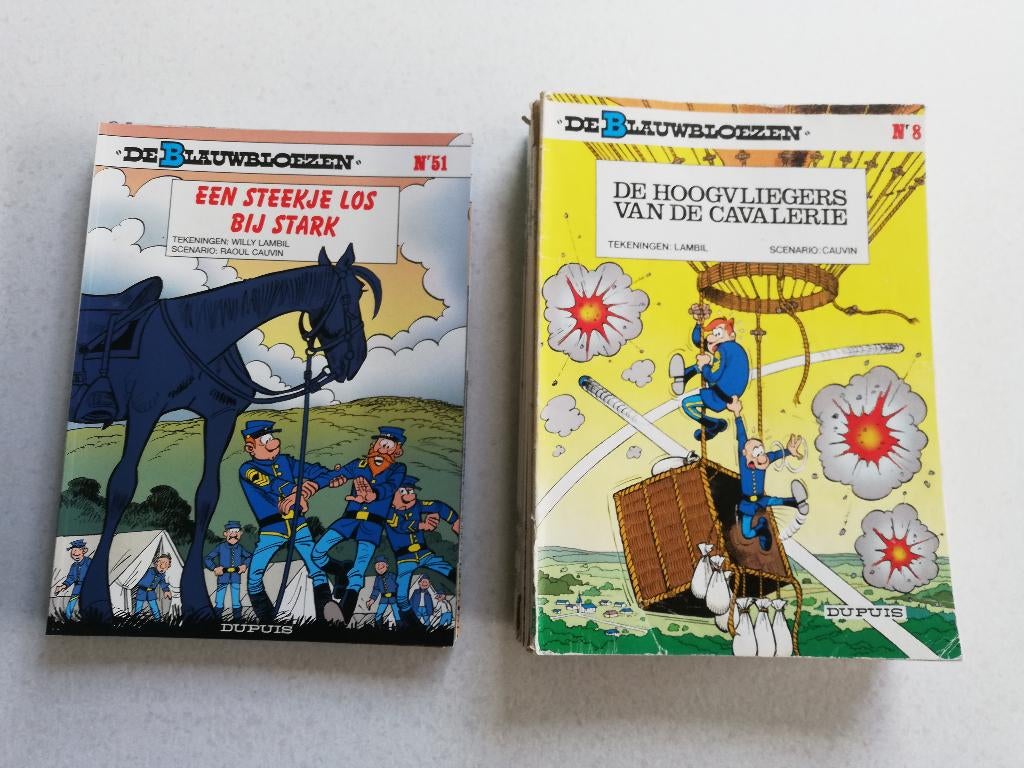 strips de blauwbloezen, Ophalen of Verzenden, Gelezen