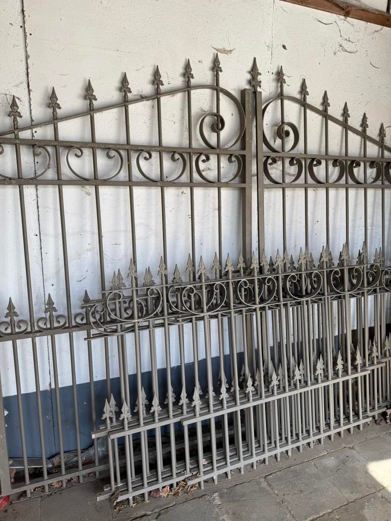 Poort met hekwerk zonder bevestigingspalen, Enlèvement, Comme neuf