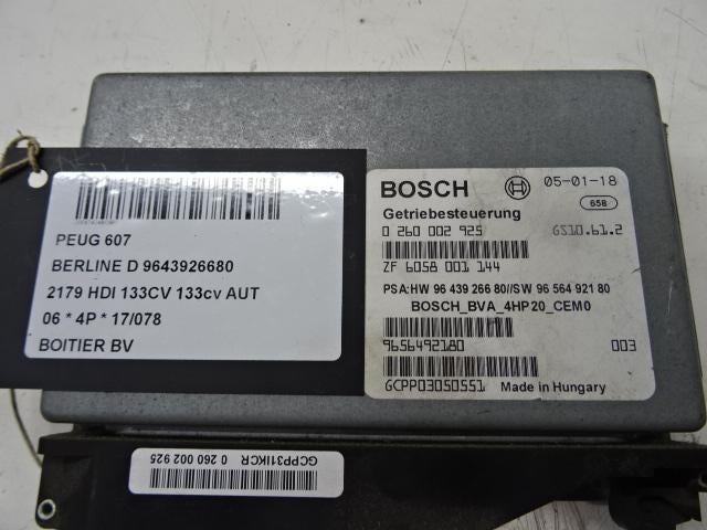CALCULATEUR ECU BOITE DE VITESSES Peugeot 607 (9D / U), Autos : Pièces & Accessoires, Utilisé, Peugeot