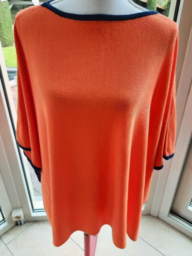 Aparte top LAUREN - S/L, Kleding | Dames, Topjes, Zo goed als nieuw, Maat 42/44 (L), Oranje, Korte mouw, Ophalen of Verzenden