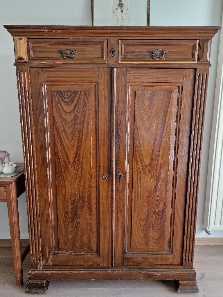 oude kast, Huis en Inrichting, Kasten | Kleerkasten, Gebruikt, 150 tot 200 cm, 100 tot 150 cm, 50 tot 75 cm, Met lade(s), Met deur(en)