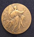 Médaille Devreese 1905 Belgique Léopold 2 bronze exposition, Enlèvement ou Envoi, Bronze