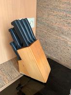 Houten blok met 12 messen en keuken gereedschap Wonder inox, Huis en Inrichting, Ophalen of Verzenden