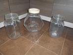 3 grands bocaux de rangement en verre, Enlèvement, Comme neuf
