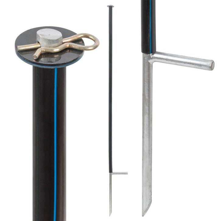 Steunpaal voor schrikdraadnetten, 145cm, Ø14mm (2 stuks), Dieren en Toebehoren, Stalling en Weidegang
