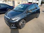 Peugeot 108 1.2 Vti Topi ALLURE Cabrio LEDER,AIRCO ! ! !, Auto's, Voorwielaandrijving, Euro 5, Zwart, Cabriolet