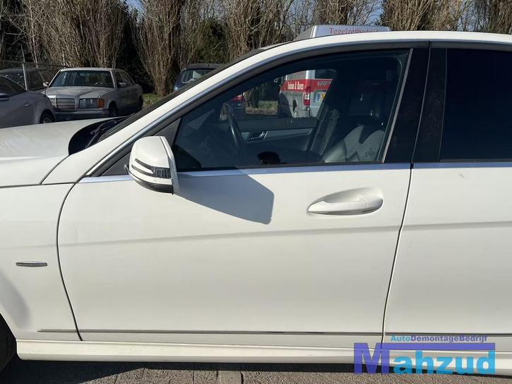 MERCEDES C klasse W204 wit C650 links voor deur 2008-2011, Auto-onderdelen, Carrosserie, Deur, Mercedes-Benz, Voor, Links, Gebruikt