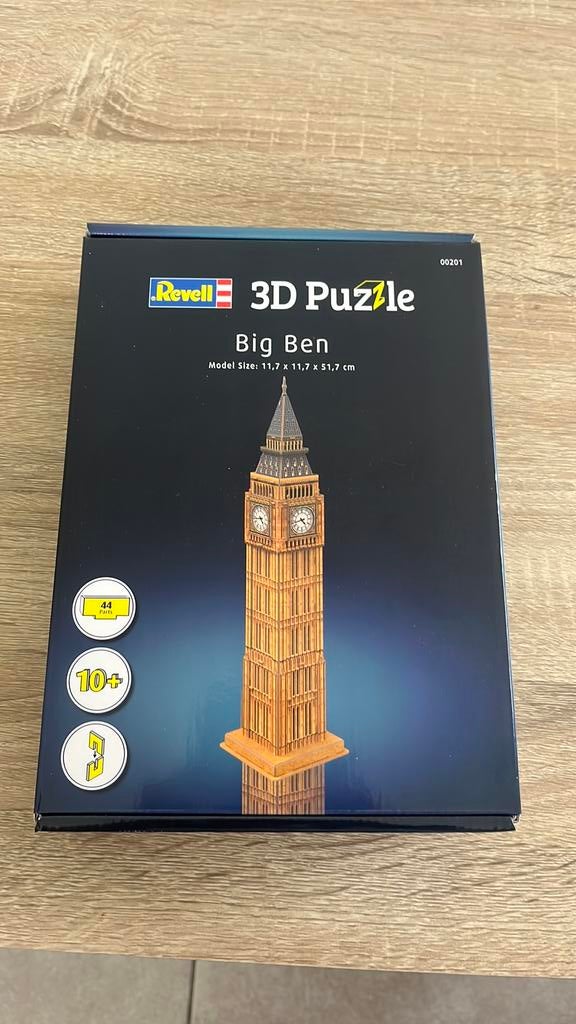 Big Ben 3D puzzel, Ophalen, Minder dan 500 stukjes, Nieuw, Rubik's of 3D-puzzel