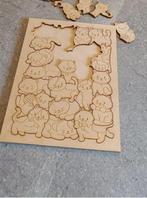 Puzzle enfant, en bois, figurines de chats, Enlèvement