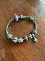 Pandora armband, Ophalen of Verzenden, Zo goed als nieuw, Zilver, Met bedels of kralen