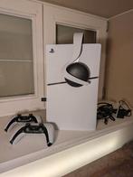 Playstation 5 édition numérique + 2 manettes + casque, Enlèvement, Comme neuf