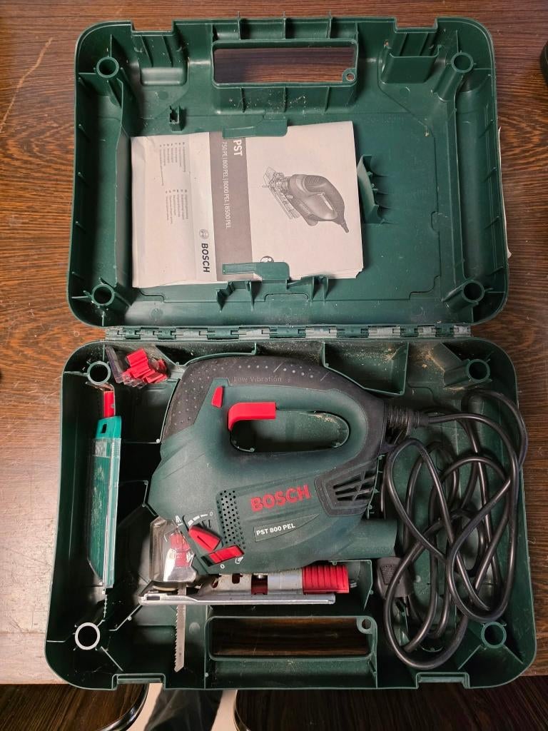 Bosch PST 800 PEL Decoupeerzaag - Incl. koffer, Gebruikt, Ophalen of Verzenden, Decoupeerzaag, 70 mm of meer