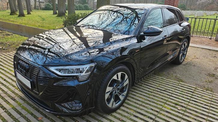 Audi Q8 E-tron S-line Topstaat/carpass/pano/camera, Autos, Audi, Particulier, e-tron, Caméra de recul, Phares directionnels, Android Auto