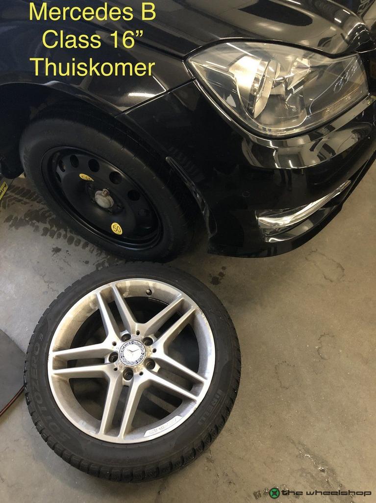 Reservewiel Thuiskomer MERCEDES A B C -KL CLA GLA Oem 16", Pneus et Jantes, Véhicule de tourisme, -, Utilisé