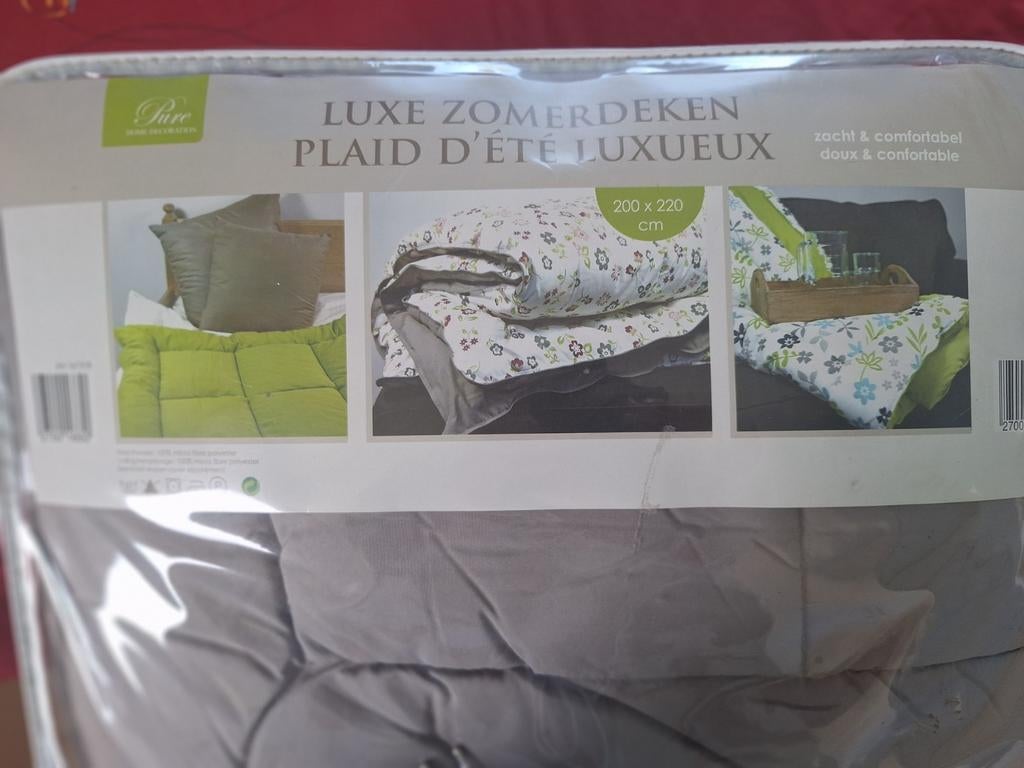 Doudou d'été bicolore 220 x 200 cm, Enlèvement