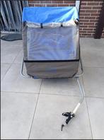 Fietskar voor 2 kinderen, Ophalen, Gebruikt, Kinderkar, Opvouwbaar