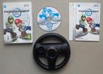 Mario Kart + origineel stuurtje zwart voor de Nintendo Wii, Ophalen of Verzenden, Zo goed als nieuw