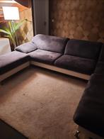 Salon en alcantara gris et cuir blanc, Maison & Meubles, Canapés | Salons, Enlèvement, Autres matériaux