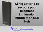 Power Bank König 20000 mAh USB – Batterie externe, Enlèvement ou Envoi, Neuf, König