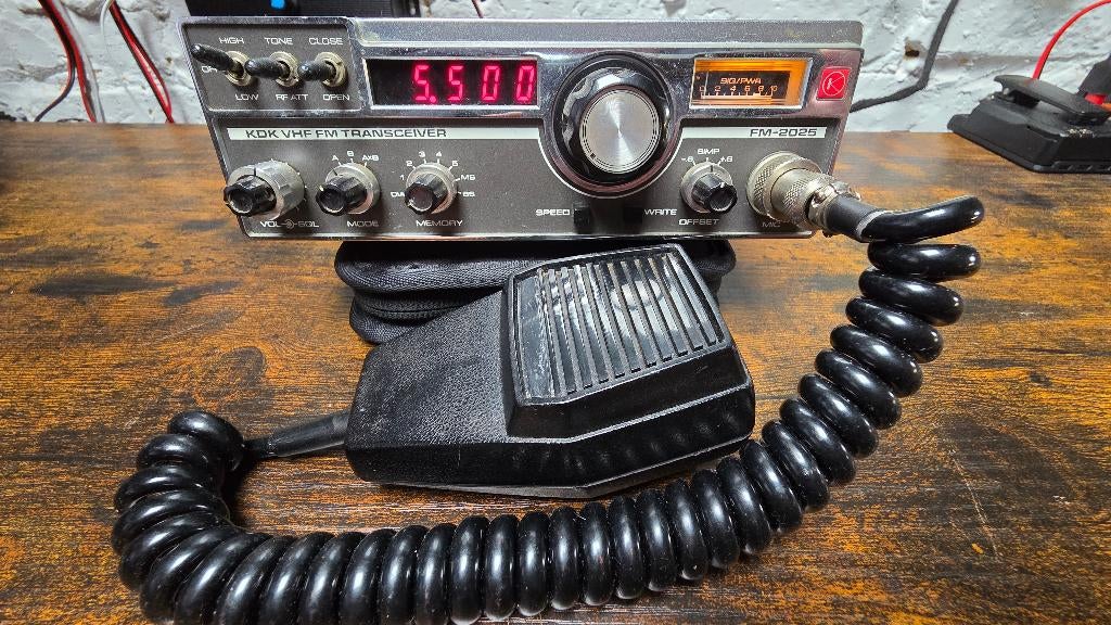 Vintage KDK FM-2025 VHF FM Transceiver, Ophalen of Verzenden, Refurbished, Zender en Ontvanger