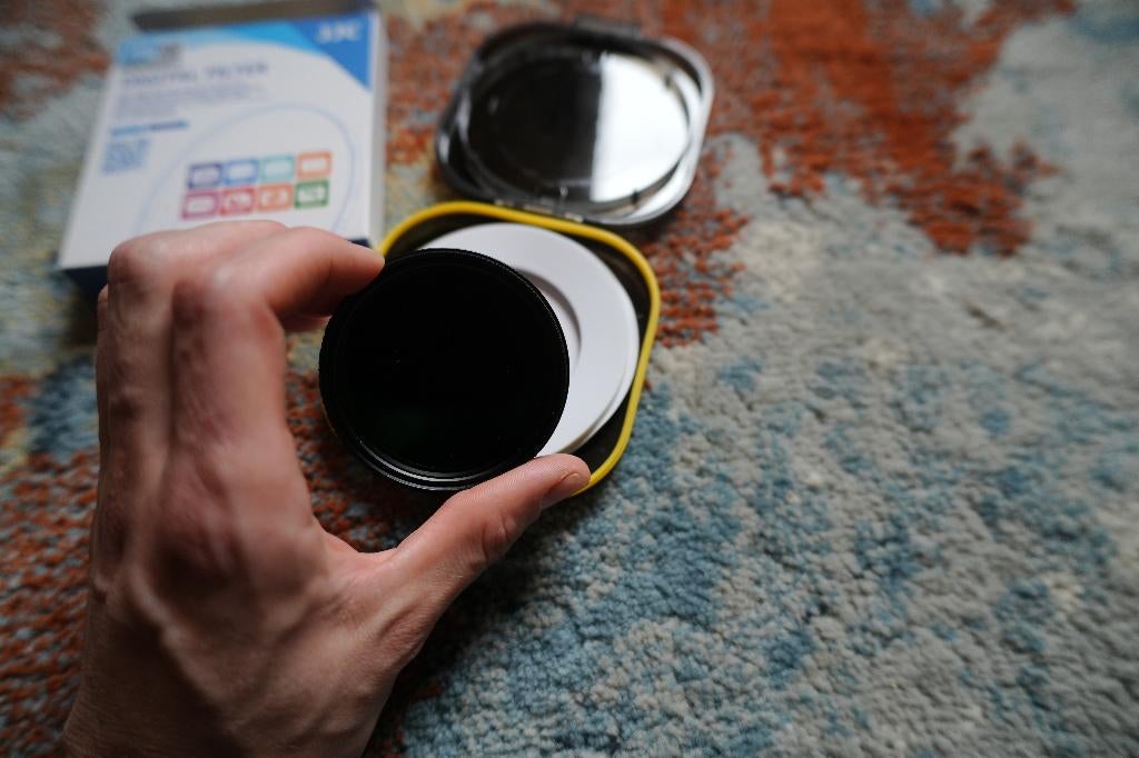 Filtre ND variable JJC (ND2-2000) - 58 mm - Boîte incluse, TV, Hi-fi & Vidéo, Autres marques, Enlèvement ou Envoi, 50 à 60 mm