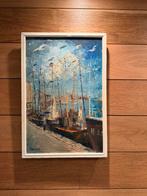 Port aux sailboats tafel — olie met een mes, Ophalen