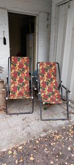 Rinco - ensemble de 4 chaises de jardin ou camping Vintage, Jardin & Terrasse, Enlèvement, Utilisé, Métal, Pliant