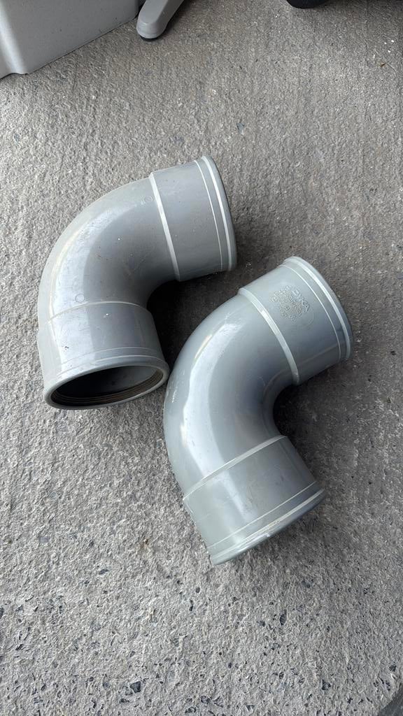 Bochten moffen Dyka Pipelife, Ophalen, Zo goed als nieuw, PVC, Bochten