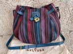 Sac DELVAUX cuir tressé multicolore, Bijoux, Sacs & Beauté, Enlèvement ou Envoi, Comme neuf, Cuir