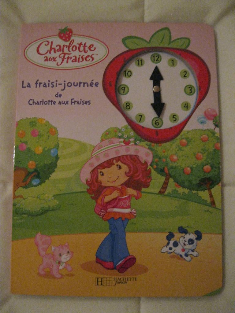 Strawberry Shortcake educatief boek om de tijd te leren, Ophalen of Verzenden, Zo goed als nieuw, Meisje, 5 of 6 jaar